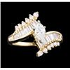 Image 1 : 14KT Yellow Gold 1.15 ctw Diamond Ring