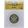 Image 1 : 1827-A Austria 20 Kreuzer Coin ANACS XF45