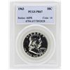 Image 1 : 1963 Franklin Half Dollar Proof Coin PCGS PR67