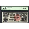 Image 1 : 1880 $10 Jackass Legal Tender Note Fr.107 PCGS Very Choice New 64PPQ