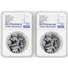 Image 1 : Lot of (2) 2018 Niue $2 Star Wars Stormtrooper Silver Coins NGC MS70 Early Relea