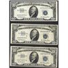 Image 1 : Lot of (3) 1953 $10 Silver Certificate Notes