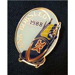 USA Bobsled 1988 Collector Pin