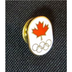 Red Maple Leaf & Olympic Rings Collector Pin