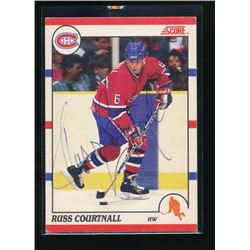 90-91 Score Russ Courtnall Signed Card