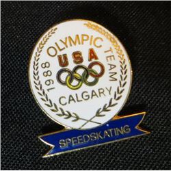 1988 Olympic USA Team Speed Skating Pin
