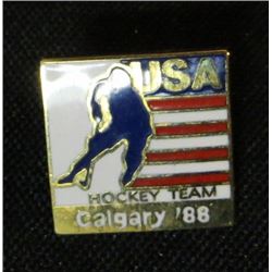 USA Hockey Team Calgary 88 Olympic Pin