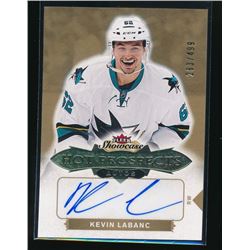 16-17 Fleer Showcase #175 Kevin Labanc Auto RC
