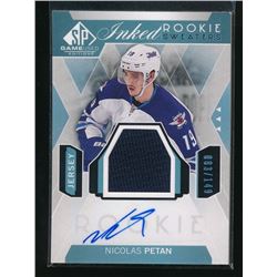 15-16 SP Game Used Inked RC Jersey Nicolas Petan