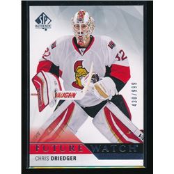2015-16 SP Authentic #221 Chris Driedger RC