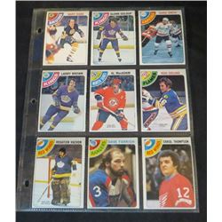 1978-79 OPC Lot Of 9 NHL Cards Rogatien Vachon