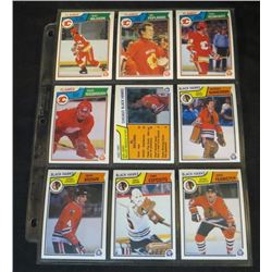 1983-84 OPC Lot Of 9 NHL Cards Tony Esposito