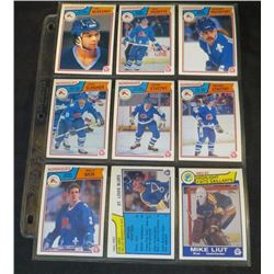 1983-84 OPC Lot Of 9 NHL Cards Marian Stastny