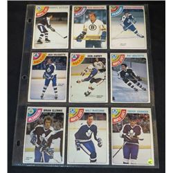 1978-79 OPC Lot Of 9 NHL Cards Darryl Sittler