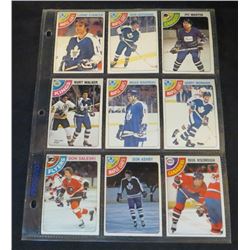 1978-79 OPC Lot Of 9 NHL Cards Don Saleski