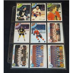 1978-79 OPC Lot Of 9 NHL Cards Bill Barber