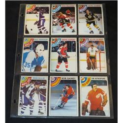 1978-79 OPC Lot Of 9 NHL Cards Ian Turnbull