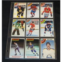 1978-79 OPC Lot Of 9 NHL Cards Gilles Meloche