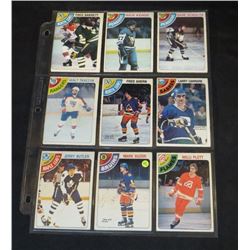 1978-79 OPC Lot Of 9 NHL Cards Jerry Butler