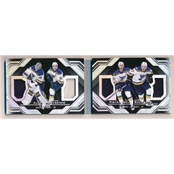 2016-17 UD Black Quad Relics St Louis Blues