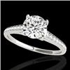 Image 1 : 1.5 CTW H-SI/I Certified Diamond Solitaire Ring 10K White Gold - REF-214W2F - 34844