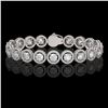 Image 1 : 13.42 CTW Diamond Designer Bracelet 18K White Gold - REF-2174Y2K - 42581