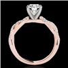 Image 2 : 1.25 CTW H-SI/I Certified Diamond Solitaire Ring 10K Rose Gold - REF-254K5W - 35233