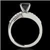 Image 2 : 1.15 CTW Certified VS Black Diamond Bypass Solitaire Ring 10K White Gold - REF-49N6Y - 35066