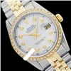 Image 1 : Rolex Men's Two Tone 14K Gold/SS, QuickSet, Diamond Dial & Diamond Bezel - REF-557H6W