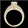 Image 2 : 1.58 CTW H-SI/I Certified Diamond Solitaire Antique Ring 10K Yellow Gold - REF-172T8M - 34623
