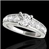 Image 1 : 3.05 CTW H-SI/I Certified Diamond Solitaire Ring 10K White Gold - REF-434Y5K - 35516