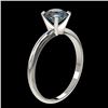 Image 4 : 1.02 CTW Certified Intense Blue SI Diamond Solitaire Engagement Ring 10K White Gold - REF-136M4H - 3