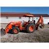 Image 3 : 2000 Kubota 4310 4X4 Tractor- Woods 9000 Backhoe- Kubota LA681 Loader With bucket- 2190 Hours