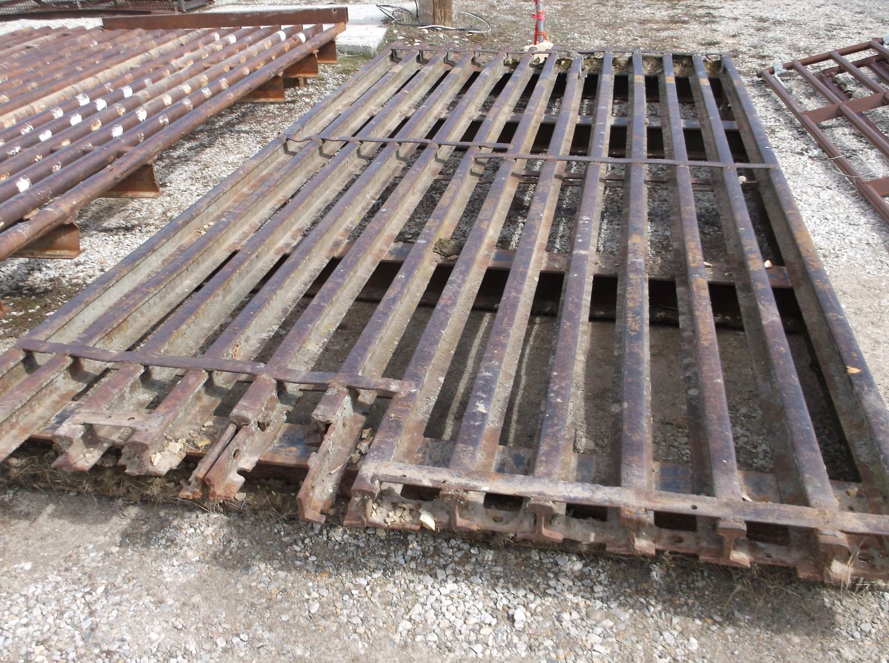 Cattle Guard Railing 15' x 7.5' Cattle Guard- Railroad Rails