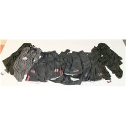 BOX OF ASSORTED SPORTS SHIRTS AND SHORTS