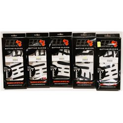 LOT OF ASSORTED SIZE BATTING GLOVES