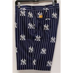 LOUDMOUTH YANKEES PINSTRIPE SHORTS SIZE 36