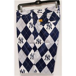 LOUDMOUTH YANKEES ARGYLE SHORTS SIZE 34