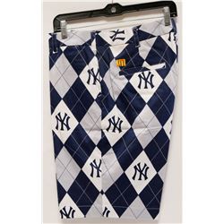 LOUDMOUTH YANKEES ARGYLE SHORTS SIZE 36