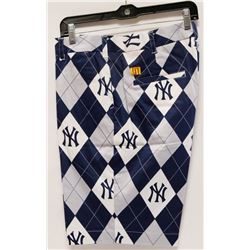 LOUDMOUTH YANKEES ARGYLE SHORTS SIZE 36