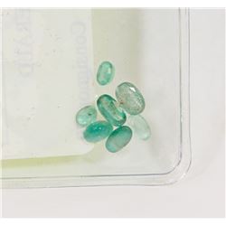 19) GENUINE LOOSE EMERALD GEMSTONES