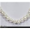 Image 3 : 38) FRESHWATER PEARL NECKLACE W/ST. SILVER CLASP