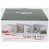 Image 1 : NEW BOX OF 4 WINTER BERRY COFFEE CUPS