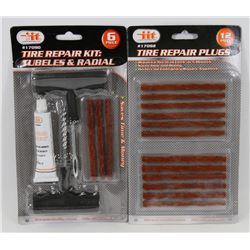 NEW 6PC TIRE REPAIR KIT SOLD WITH 12PC TIRE
