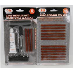 NEW 6PC TIRE REPAIR KIT SOLD WITH 12PC TIRE