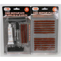 NEW 6PC TIRE REPAIR KIT SOLD WITH 12PC TIRE