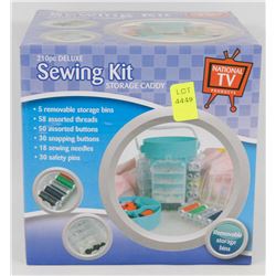 NEW 210PC DELUXE SEWING KIT STORAGE CADDY