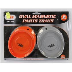 NEW 2PC OVAL MAGNETIC PARTS TRAYS