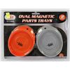 Image 1 : NEW 2PC OVAL MAGNETIC PARTS TRAYS