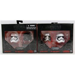 TWO NEW STAR WARS COLLECTOR HELMET SETS